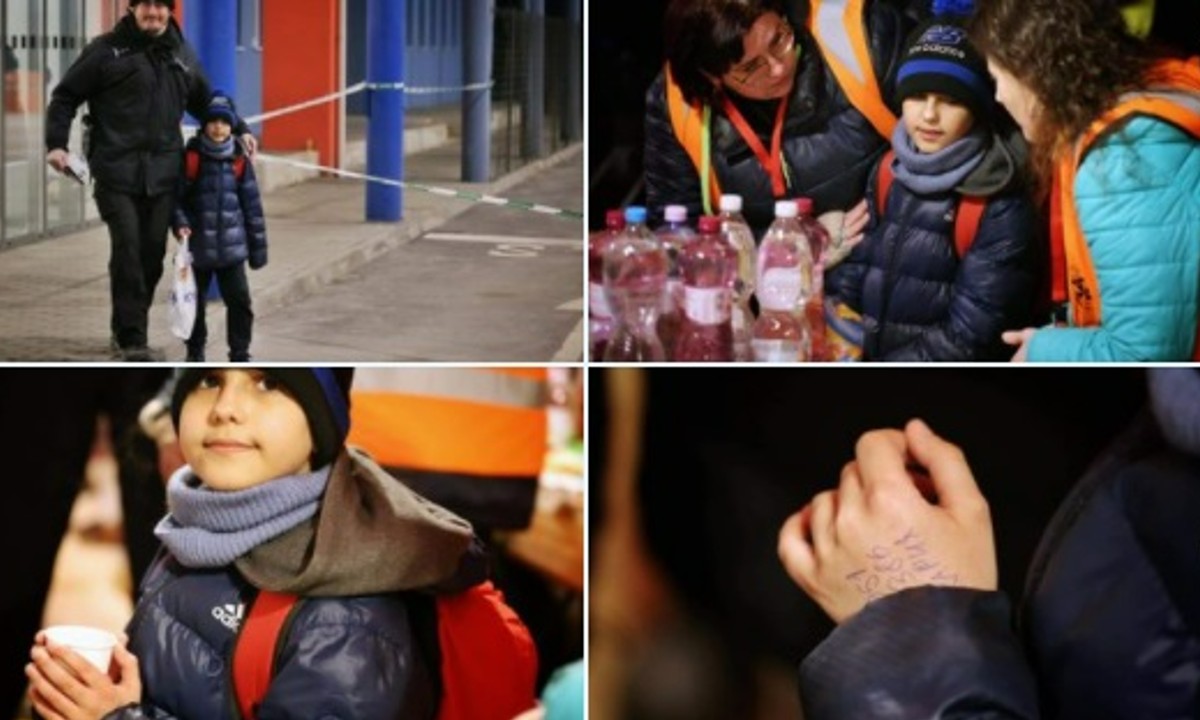 Menino ucraniano de 11 anos chega sozinho à Eslováquia