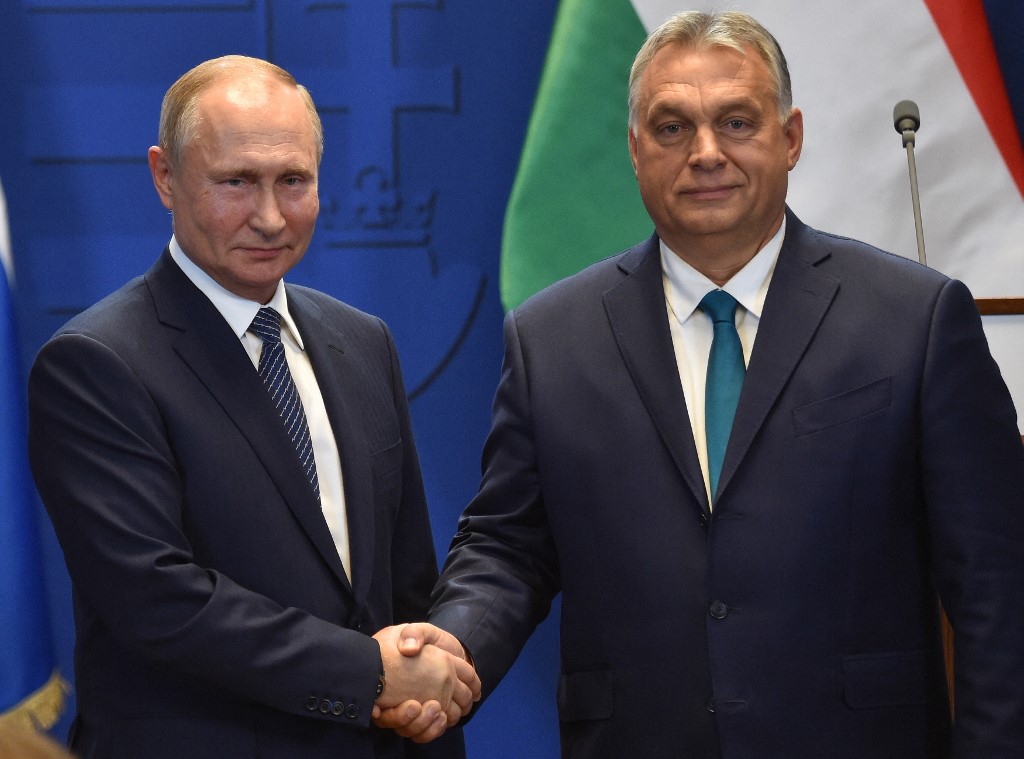 Putin e Orban.

Fotos: Attila KISBENEDEK / AFP 
