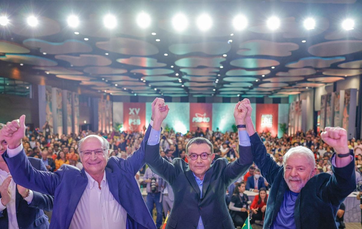 Geraldo Alckmin, Carlos Siqueira e Lula. Foto: Ricardo Stuckert 