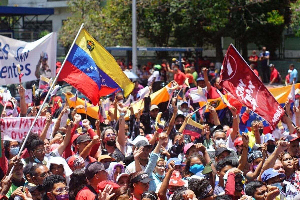 Manifestação em Caracas em 13 de abril de 2022. Foto: Reprodução/Redes Sociais 