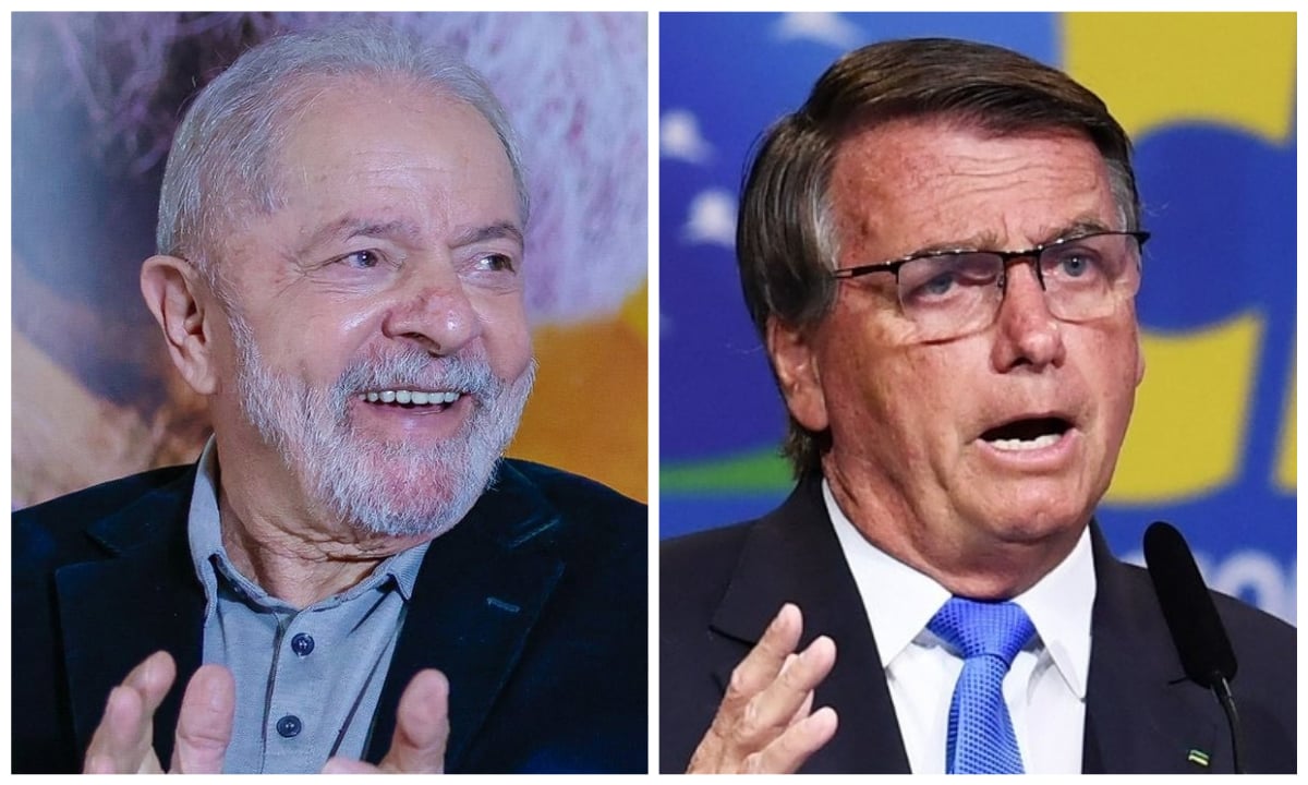 O ex-presidente Luiz Inácio Lula da Silva (PT) e o presidente Jair Bolsonaro (PL). Fotos: Ricardo Stuckert e Evaristo Sá/AFP 
