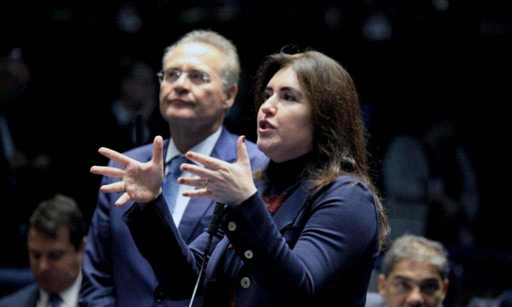 ‘É insanidade manter uma candidatura com 1% dos votos’, diz Renan sobre Tebet