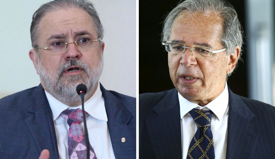 Augusto Aras e Paulo Guedes. Fotos: Roberto Jayme/TSE e Marcelo Camargo/Agência Brasil 