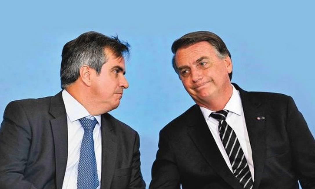 Ciro Nogueira e Jair Bolsonaro Foto: Evaristo Sa/AFP 