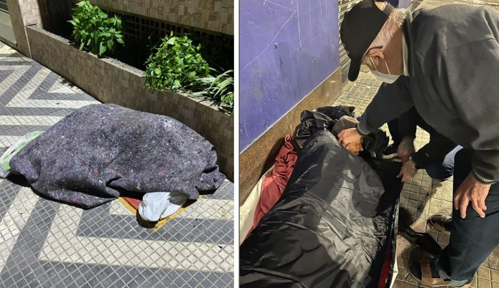 Em madrugada gelada, padre Lancelotti vai às ruas de SP em apoio aos sem-teto: ‘Desgastado emocionalmente’