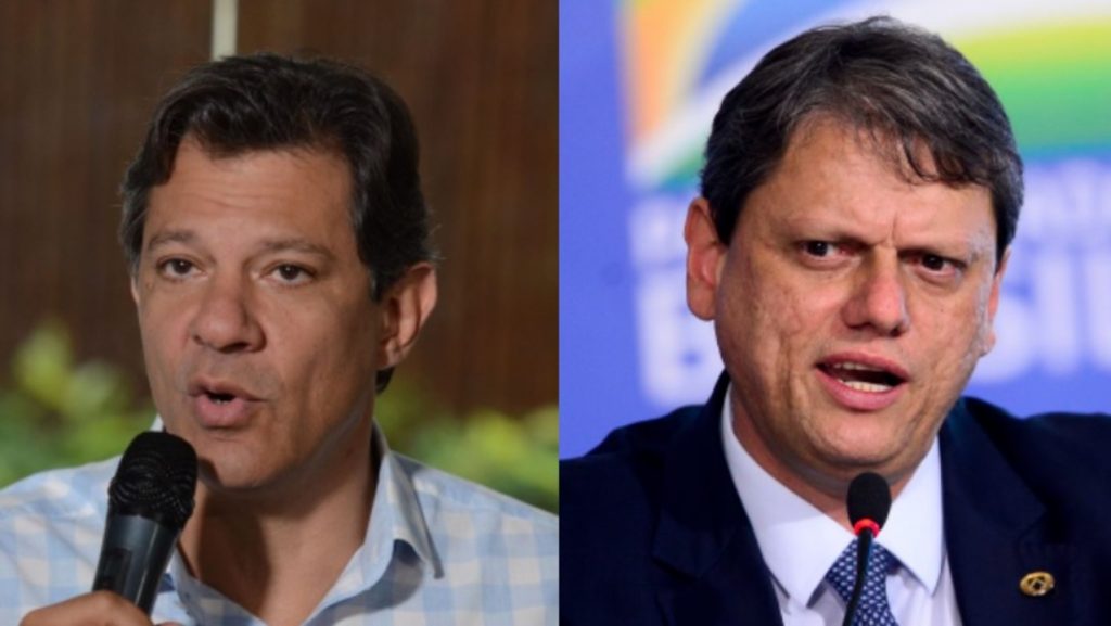 Quaest: Haddad tem 13 pontos de vantagem sobre Tarcísio de Freitas em SP