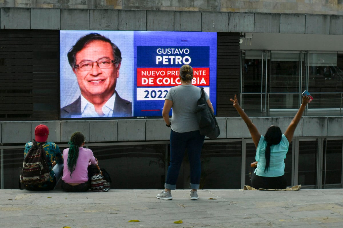 Gustavo Petro, o novo presidente da Colômbia, é o primeiro político de esquerda a assumir o cargo. Foto: Joaquin Sarmiento/AFP 