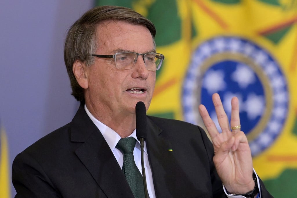 Bolsonaro mente ao dizer que os mais de três anos de seu governo foram livres de corrupção.

Foto: EVARISTO SA / AFP 