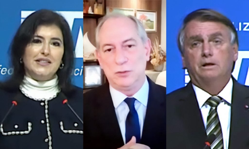 Bolsonaro é aplaudido de pé em evento com empresários; Ciro e Tebet não empolgam