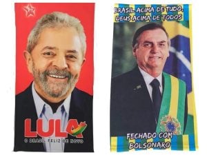 Lula ou Bolsonaro? No Rio, toalhas 'políticas' se popularizam a três meses da eleição