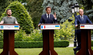 Líderes da Alemanha, França e Itália visitam a Ucrânia para mostrar apoio