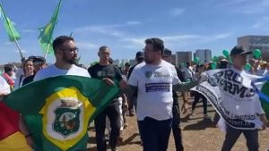 Manifestantes defendem armas de fogo em Brasília