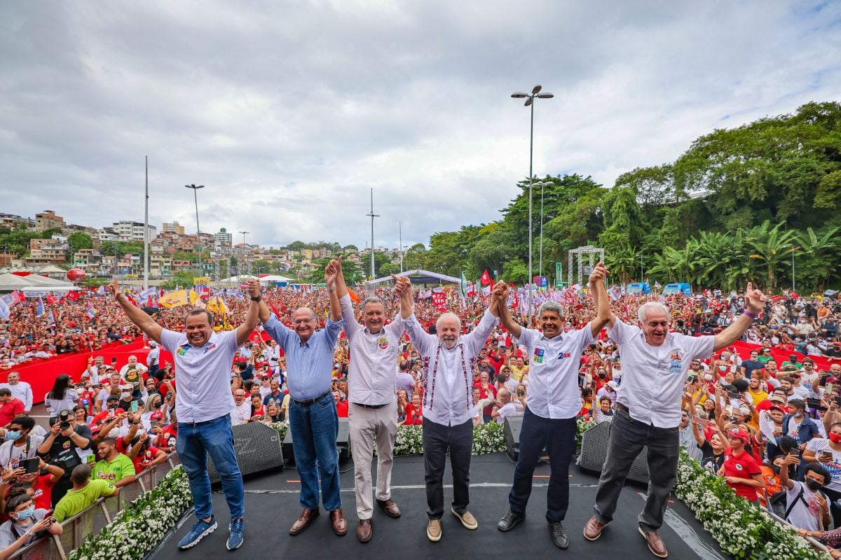 No início de julho, Lula participou de caminhada e ato público em comemoração à Independência do Brasil na Bahia, e em apoio a Jerônimo Rodrigues. 

Foto: Ricardo Stuckert 