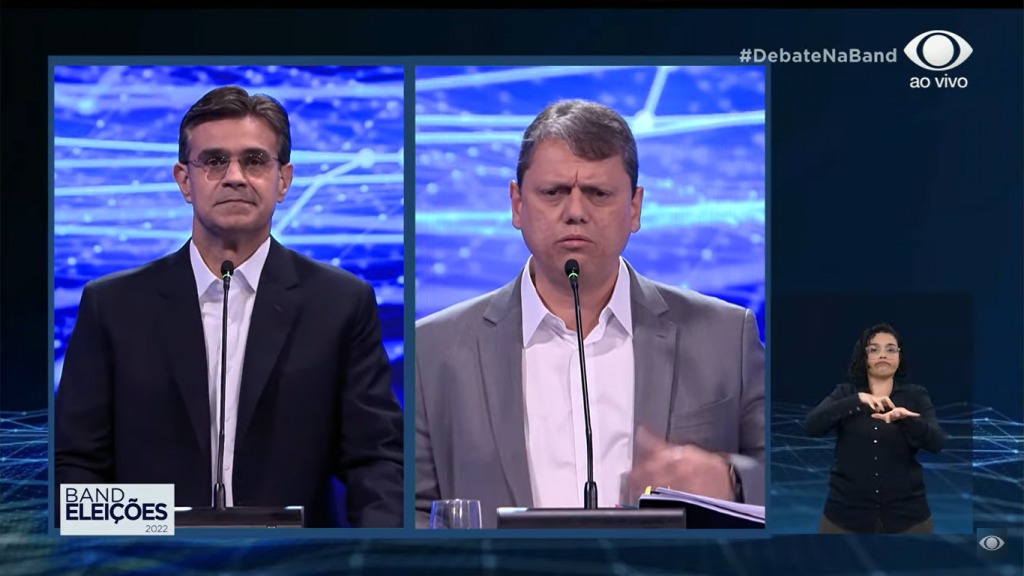 Tarcísio chama Garcia de ‘candidato do Doria’, e tucano rebate: ‘Quem precisa de padrinho é você’