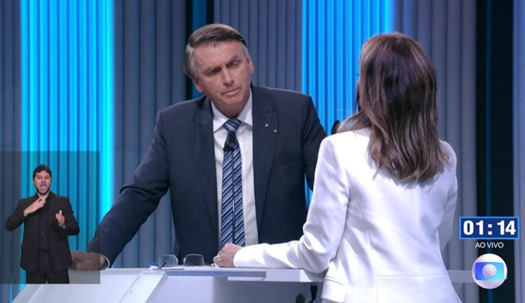 Bolsonaro não responde a pergunta sobre golpe de Estado e ‘eleições limpas’ em debate
