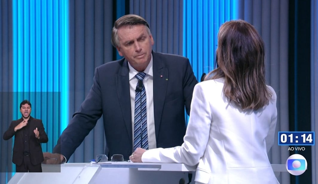 Bolsonaro não responde a pergunta sobre golpe de Estado e ‘eleições limpas’ em debate