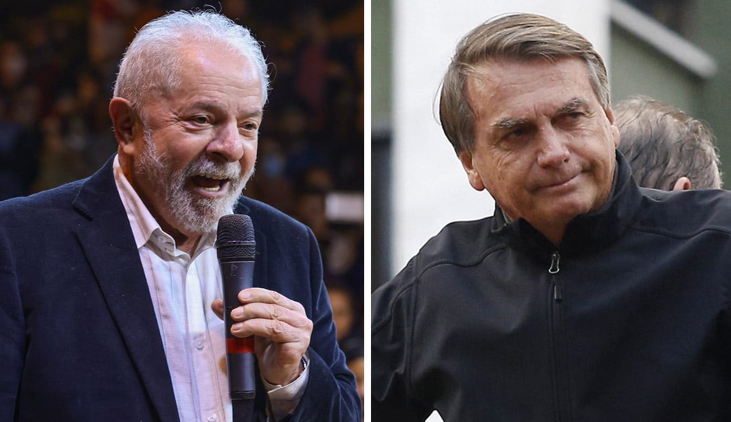 Lula e Jair Bolsonaro. Fotos: Ricardo Stuckert e Albari Rosa/AFP 