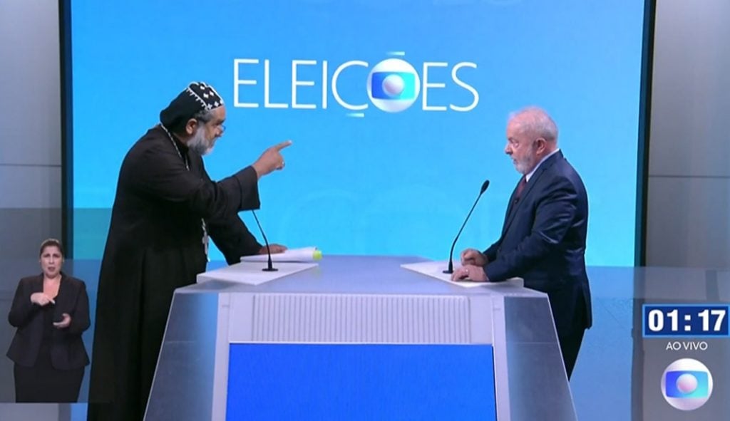 Lula se refere a Padre Kelmon como 'candidato laranja' em momento de tensão no debate
