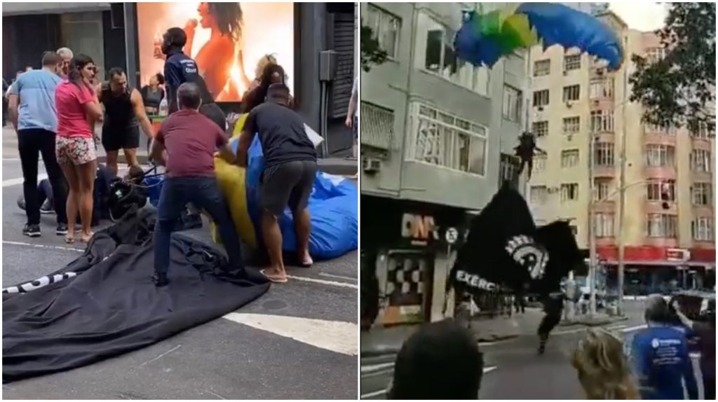 Paraquedistas que ‘ensaiavam’ para o 7 de Setembro sofrem acidente no Rio