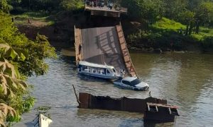 Três pessoas morrem após desabamento de ponte na BR-319, no Amazonas