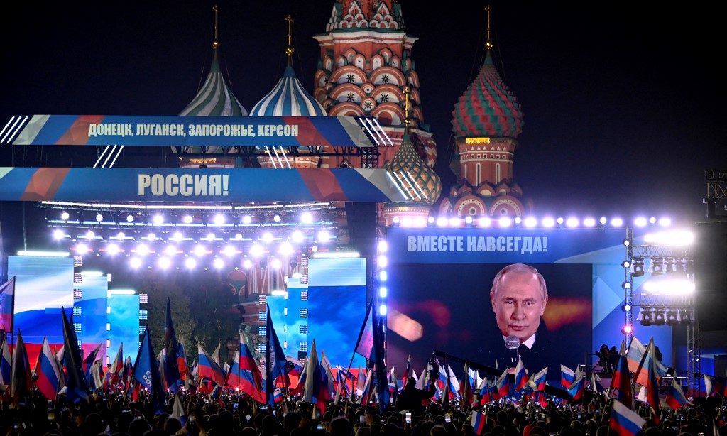 Putin finaliza anexação de quatro regiões da Ucrânia