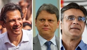 Datafolha: em SP, Haddad tem 39% dos votos válidos, contra 31% de Tarcísio e 23% de Rodrigo