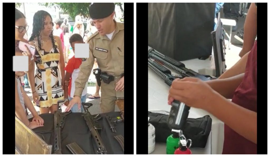 Prefeitura de Uberaba promove exposição de armas durante evento do Dia das Crianças