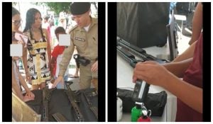 Prefeitura de Uberaba promove exposição de armas durante evento do Dia das Crianças