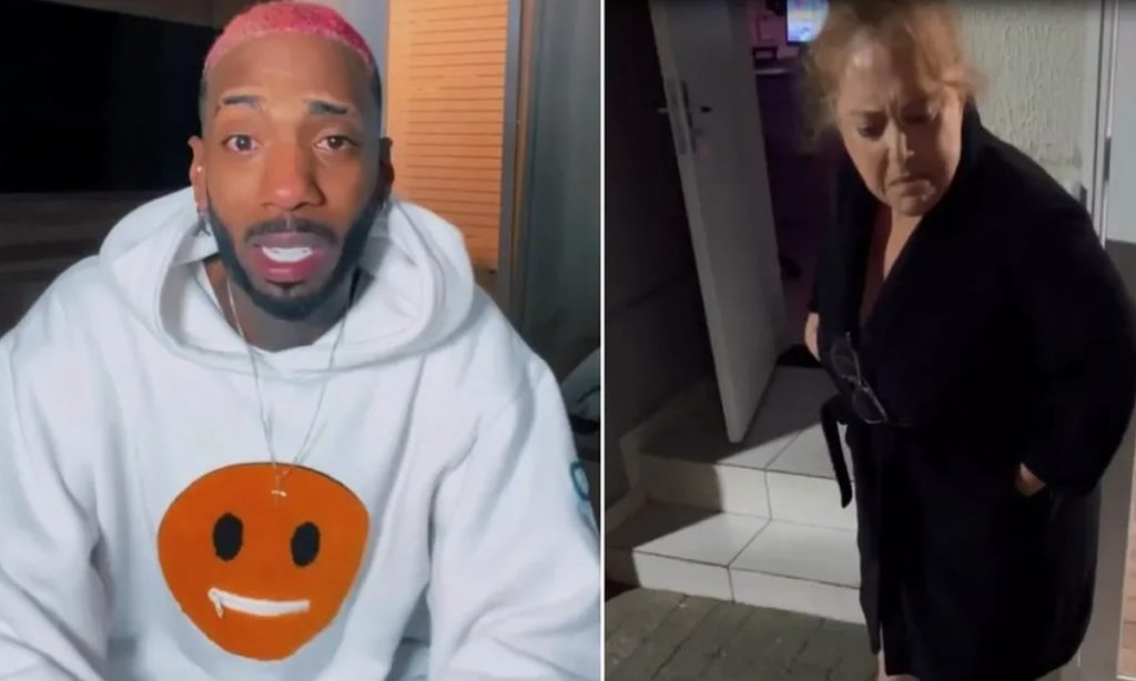 Mulher que proferiu insultos racistas contra Eddy Jr. já havia rondado o apartamento do humorista