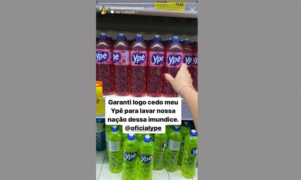 Presidente do Iphan posta foto em que diz comprar detergente Ypê para ‘lavar nação da imundice’