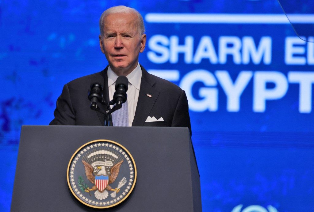 A vida do planeta está em jogo, alerta Biden na COP27