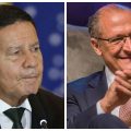 Mourão quebra silêncio do governo e envia mensagem a Alckmin
