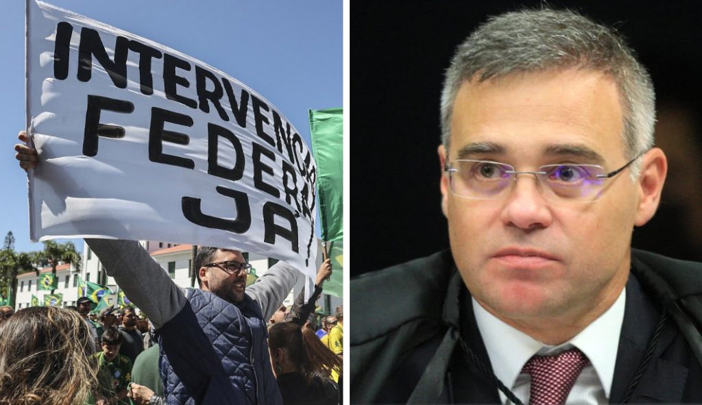 Mendonça diz que atos golpistas devem ser ‘respeitados’ desde que sejam ‘pacíficos’