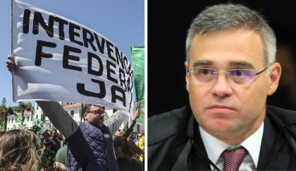 Mendonça diz que atos golpistas devem ser ‘respeitados’ desde que sejam ‘pacíficos’