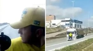 Bolsonarista que se pendurou em caminhão reclama da repercussão: 'Fui muito exposto'