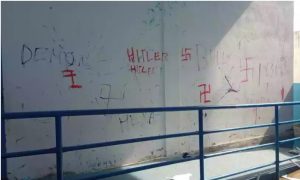 Escola de Minas Gerais é depredada e pichada com nome de Hitler e suásticas