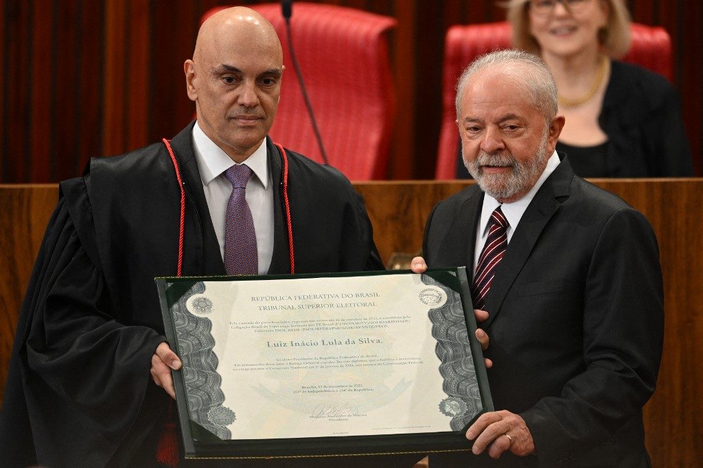 Discurso de Moraes na diplomação de Lula traz avisos a manifestantes golpistas; leia a íntegra