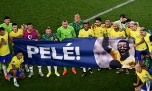 A homenagem da Seleção Brasileira a Pelé depois da goleada contra a Coreia