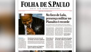 Secom critica Folha por foto ‘não jornalística’ de Lula após atos golpistas em Brasília