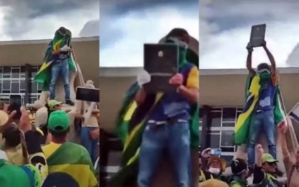 Moraes mantém a prisão de bolsonarista que furtou réplica da Constituição no 8 de Janeiro