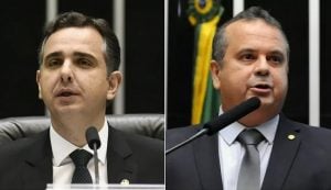 Os discursos de Rodrigo Pacheco e Rogério Marinho minutos antes da eleição no Senado