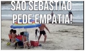 Prefeitura de São Sebastião posta vídeo de turista em praia e pede 'empatia'