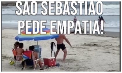 Prefeitura de São Sebastião posta vídeo de turista em praia e pede ’empatia’