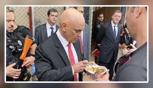 Moraes visita a Papuda e ‘vistoria’ marmita de presos pelo 8 de Janeiro