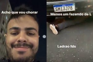 Motorista mata jovem atropelado em SP e debocha nas redes sociais: “Menos um fazendo o L”