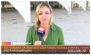 Repórter da Jovem Pan se emociona ao falar que Bolsonaro foi alvo de operação da PF