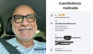 Queiroz ‘reaparece’ e faz transferência para vaquinha de Jair Bolsonaro