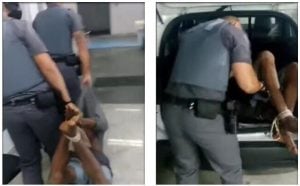Policiais de SP amarram mãos e pés de homem negro: 'Cena de tortura'