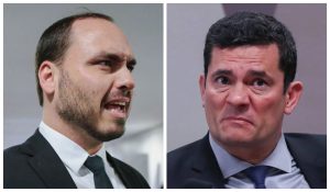 Carlos reclama de silêncio de Sergio Moro sobre condenação de Bolsonaro no TSE