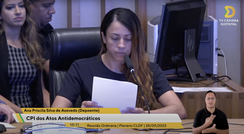 Organizadora da tentativa de golpe do 8 de Janeiro nega ser infiltrada da esquerda: 'Um absurdo'
